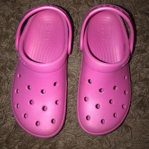 Pink crocs ladies